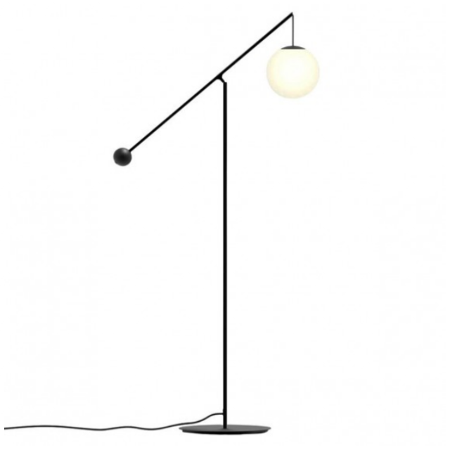 Luceplan Malamata Floor lamp in steel 1xE14 H 150 cm