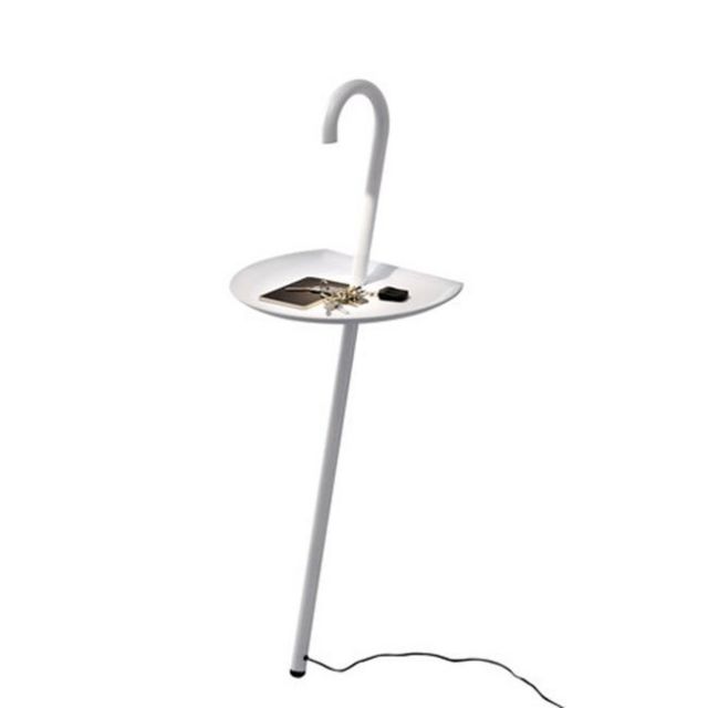 Martinelli Luce Floor lamp, coffee table, Tray Clochard 3W LED H 98 cm