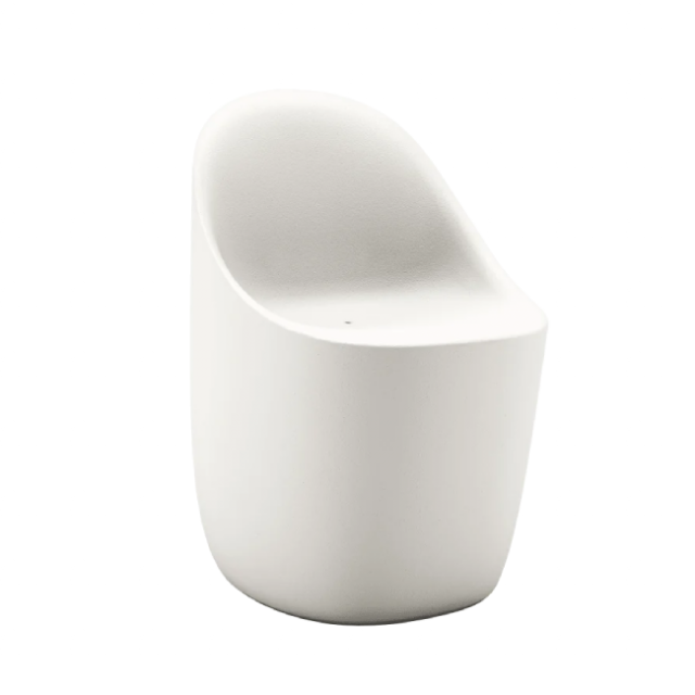 Qeeboo Cobble Armless chair in recyclable Polyethylene L 50 cm