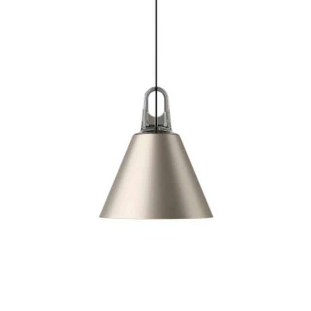 Lodes Cone Metal Suspension Lamp Champagne 1 x E27 Ø28 cm