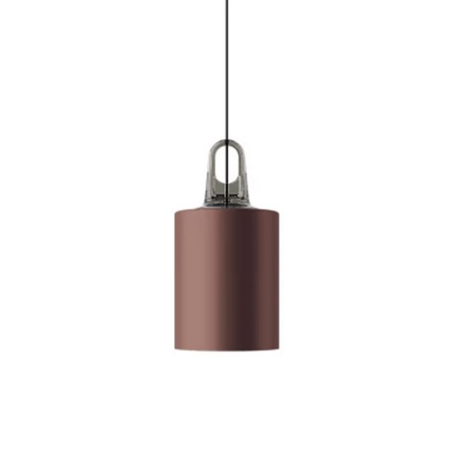 Lodes Cylinder Metal Suspension Lamp Bronzo 1 x E27 Ø17.5 cm