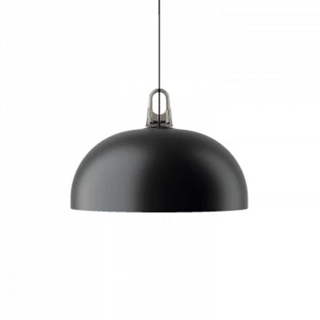 Lodes Jim Dome Metal Suspension Lamp 1 x E27 Nero Ø50cm