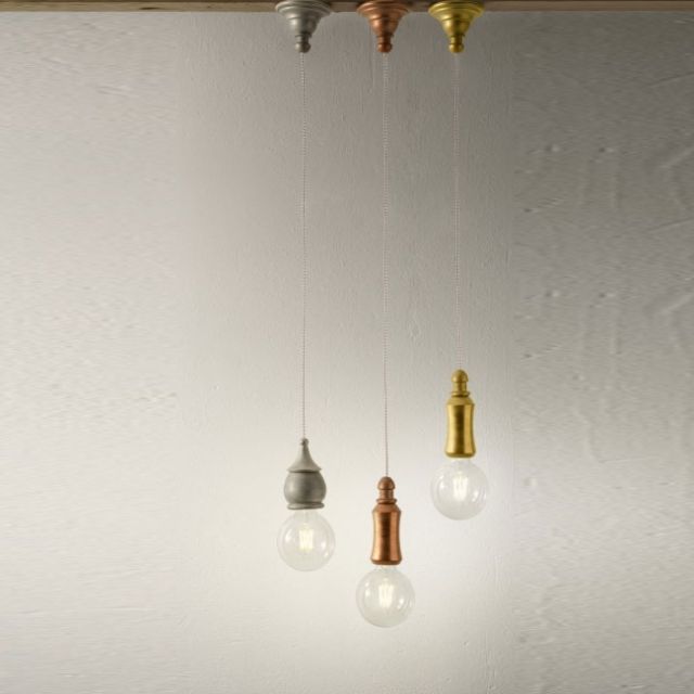 Aldo Bernardi Suspension lamp in ceramic Fate E27 Ø 7 cm