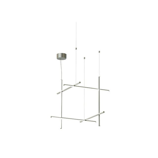 Flos Coordinates Suspension Lamp in Aluminum L 78,2 cm LED 71W