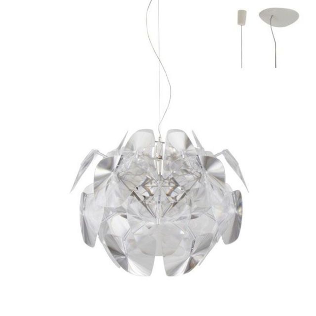 Luceplan Suspension lamp with Decentralisation Hope 1 Light E27 Ø72 cm