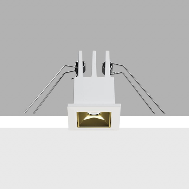 iGuzzini Laser Blade XS High Contrast Frame 1 cell recessed lamp LED 2W CRI 90 beam 42° L 2,8 cm