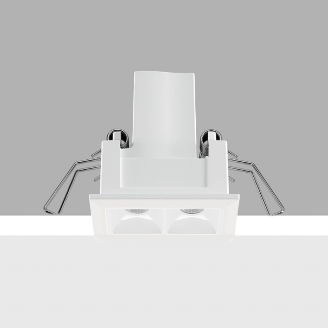 iGuzzini Laser Blade XS High Contrast Frame 2 cell recessed lamp LED 4W 3500K CRI 90 L 4,6 cm