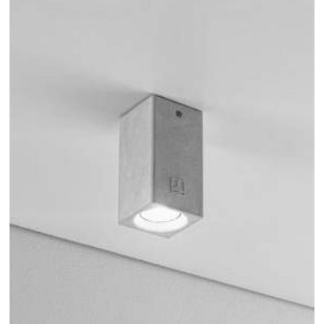 Aldo Bernardi Spotlight Square ceiling lamp in plaster Nadir GU5.3 8x8 cm