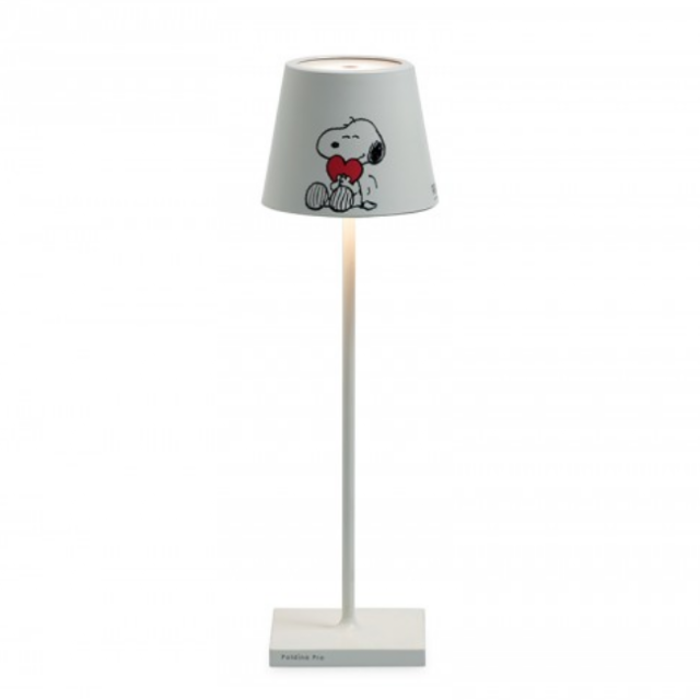 Zafferano Poldina x Peanuts Pro - Heart Rechargeable Table Lamp LED 2,2W H 38 cm