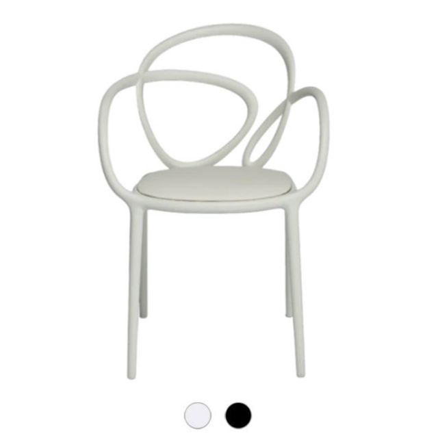 Qeeboo Chair with cushions Loop H 84 cm