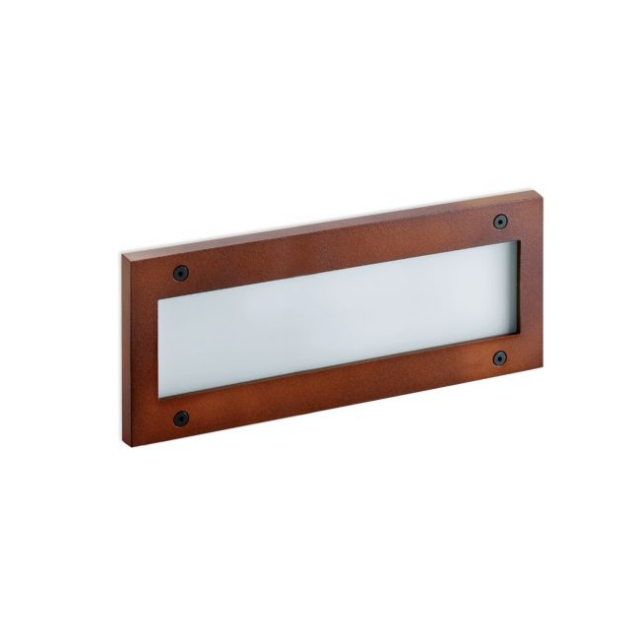 Lombardo Stile 330 Simmetrica Recessed lamp in acid-etched tempered glass LED 15W L 33,5 cm