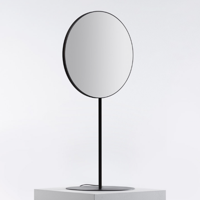 Artemide Se|eS Mirrored stainless steel table lamp LED 33W H 180 cm