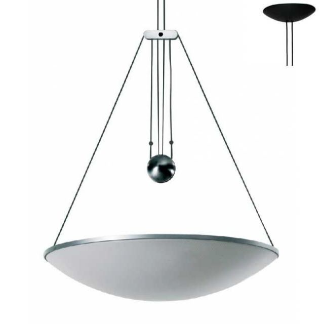 Luceplan Suspension lamp with Counterweight Trama 1 Light R7s Ø 64 cm