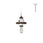 Karman Suspension lamp in ceramic and metal Mek E27 H 18 cm