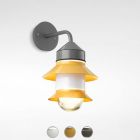 Marset Wall lamp Santorini A Fixed stem 1 luce E27 Ø 21.2 cm Outdoor for outdoor and garden