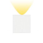 Artemide Outdoor Effetto 14 Quadro Wall lamp LED 1 Wide beam 4W H 14 cm IP65 Grey-White for Garden