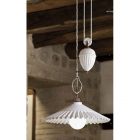 Aldo Bernardi Suspension lamp in ceramic Duse E27 Ø 30 cm