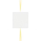 Artemide Outdoor Effetto 14 Quadro Wall lamp LED 2 Narrow beams 7W H 14 cm IP65 Grey-White for Garden