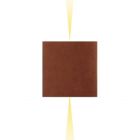 Artemide Outdoor Effetto 14 Quadro Wall lamp LED 2 Narrow beams 7W H 14 cm IP65 Rust for Garden