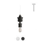 Karman Suspension lamp in ceramic and metal Mek E27 Ø 10 cm