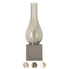 Karman wall lamp Amarcord 1 luce E27 L 10.5 cm Taupe gray cement base