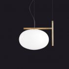 Oluce Hanging lamp Alba 1 Light E27 L 37 cm