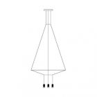 Vibia Wireflow 6 luci Pendant lamp LED 22,2W L 110 cm