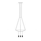 Vibia suspension lamp Wireflow 0306 LED 27W L 70 cm dimmable