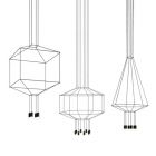 Vibia suspension lamp Wireflow 0313 LED 18W L 30x30 cm dimmable