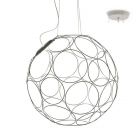 Fabbian Pendant Light Giro LED 17W Ø 67 cm Anthracite