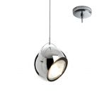 Fabbian Suspension Beluga Steel 1 Light  E27 H 25 / 115 cm