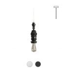 Karman Suspension lamp in ceramic and metal Mek E27 Ø 8 cm