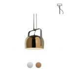 Karman Suspension lamp in ceramic and metal Bag E27 Ø 21 cm