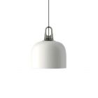 Lodes Bell Metal Suspension Lamp Bianco 1 x E27 Ø28 cm