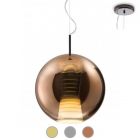 Fabbian Suspension lamp Beluga Royal Ø 30 cm LED 17W dimmable