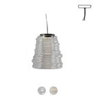 Karman Suspension lamp in glass and metal Bibendum E27 Ø 30 cm