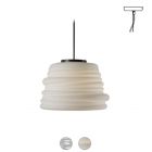 Karman Suspension lamp in glass and metal Bidendum LED Ø 35 cm