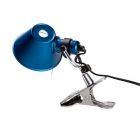 Artemide Tolomeo Micro Pinza Clamp Lamp 1 Light 46W H 20 cm Halo Blue