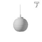 Karman Suspension lamp in glass and metal Braille E14 Ø 25 cm