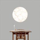 Davide Groppi Suspension lamp MOON 60 1 light 105 W Ø 60 cm