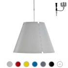 Luceplan Pendant lamp with Telescopic Rod Costanza 1 Light E27 Ø 40 cm 