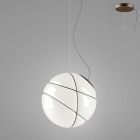 Fabbian Pendant lamp Armilla F50 A01 14 1 Luce E27 Ø 36 cm Dimmer White/Burnished