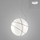 Fabbian Pendant lamp Armilla F50 A01 1 Luce E27 Ø 36 cm Dimmer White