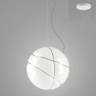 Fabbian Pendant lamp Armilla F50 A03 1 1 Luce E27 Ø 36 cm Dimmer White / Chrome rings