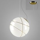 Fabbian Pendant lamp Armilla F50 A5 12 1 Luce E27 Ø 36 cm Dimmer White / Gold