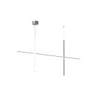 Flos Coordinates Suspension Lamp in Aluminum L 176,2 cm LED 55W