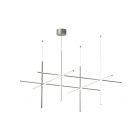 Flos Coordinates Suspension Lamp in Aluminum L 176,2 cm LED 161W