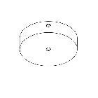 Karman Ceiling rose Ø 9,5 cm H 3 cm