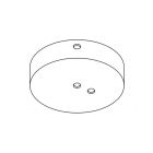 Karman Ceiling rose IP65 Ø 9.5 cm Matt black