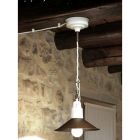 Aldo Bernardi Suspension lamp with round lampshade Polare E27 L 26 cm